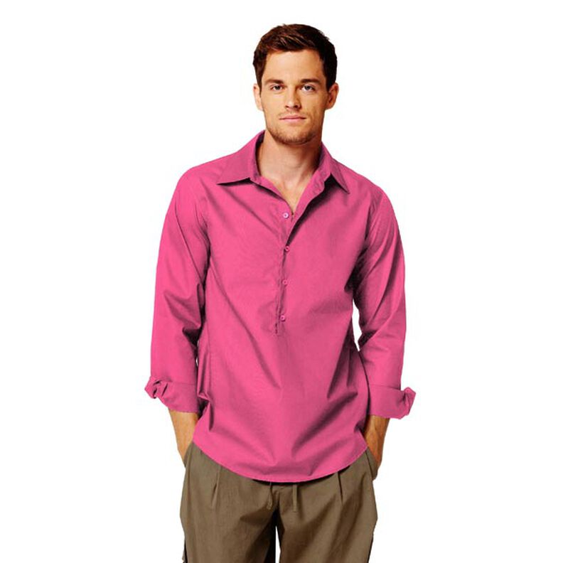 Baumwollpopeline Uni – intensiv pink,  image number 7
