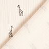 Musselin/ Doppel-Krinkel Gewebe süße Giraffen – weiss,  thumbnail number 4
