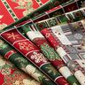 Baumwollstoff Popeline bunte Weihnachten – grün,  thumbnail number 5