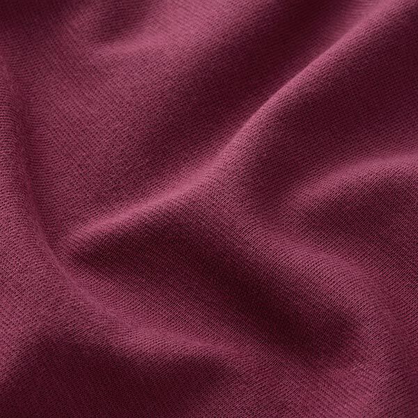 Bündchenstoff Uni – bordeauxrot | Reststück 50cm