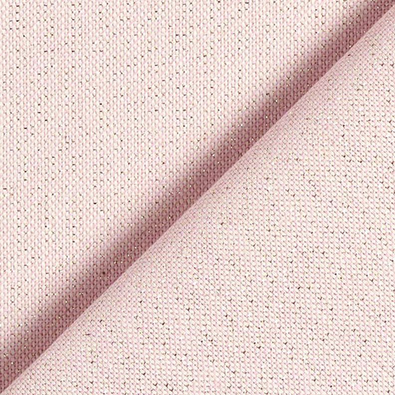 Dekostoff Halbpanama Lurex – rosa, image number 3