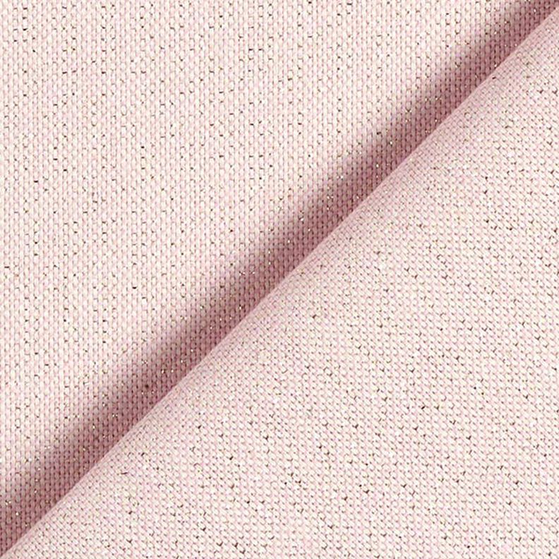 Dekostoff Halbpanama Lurex – rosa,  image number 3