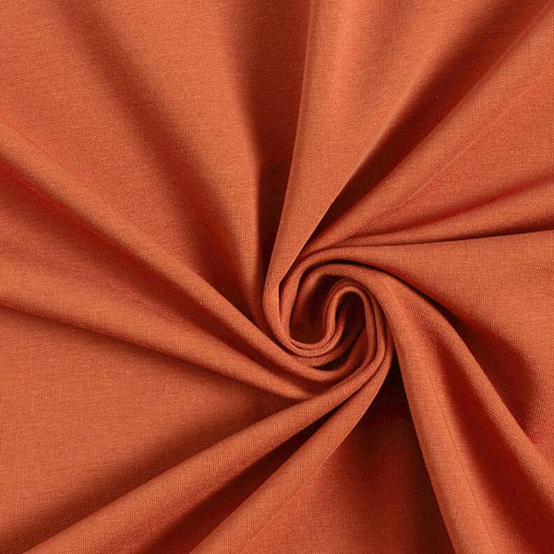 Leichter French Terry Uni – terracotta,  image number 1