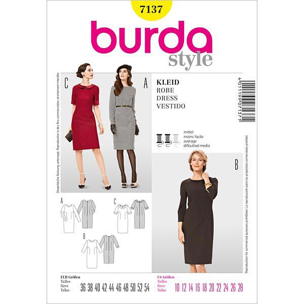 Kleid | Burda 7137 | 36-54,  image number 1