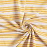 Viskosejersey unregelmäßige Glitzerstreifen – wollweiss/sonnengelb,  thumbnail number 3