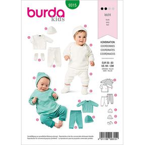 Erstlingsset | Burda 9315 | 56-80, 