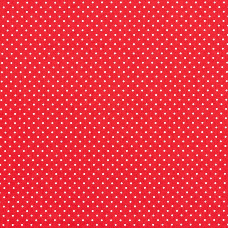 Baumwollpopeline kleine Punkte – rot/weiss,  image number 1