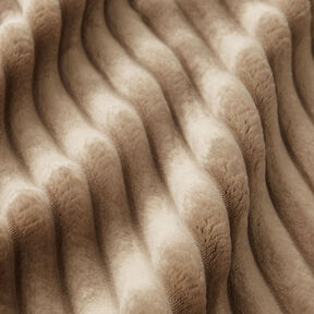 Polsterstoff Fellstreifen – taupe, 
