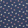 Babycord kleine Blümchen – marineblau,  thumbnail number 1