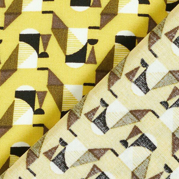 Viskosestoff Retromosaik – gelb, image number 4