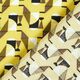 Viskosestoff Retromosaik – gelb,  thumbnail number 4