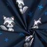 Baumwolljersey Waschbär mit Sternen | Glitzerpüppi – nachtblau/silber,  thumbnail number 3