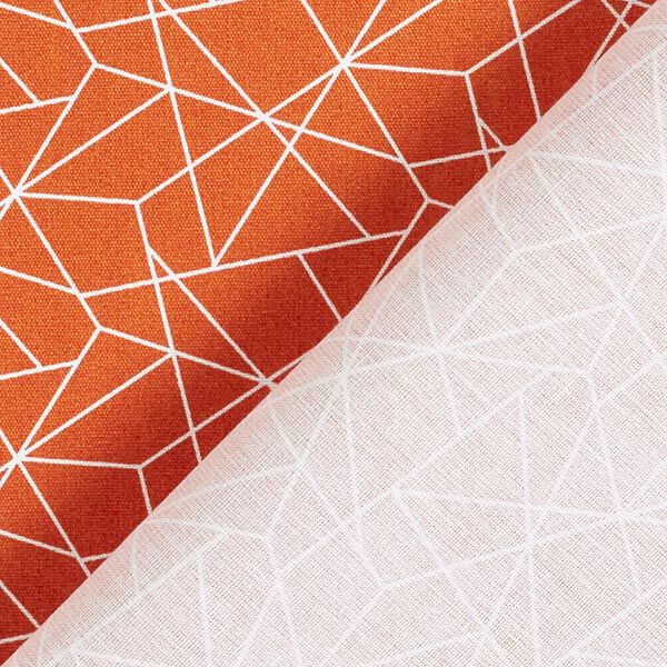 Baumwollstoff Popeline Grafisch – terracotta