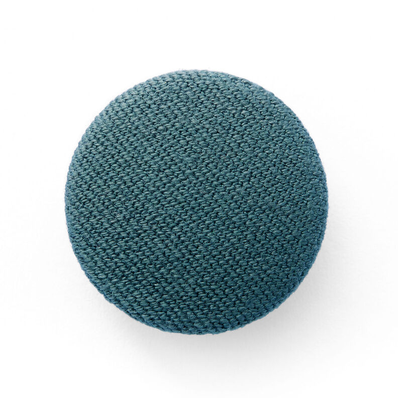Bezogener Knopf, Bi-Stretch Gabardine – grün,  image number 1