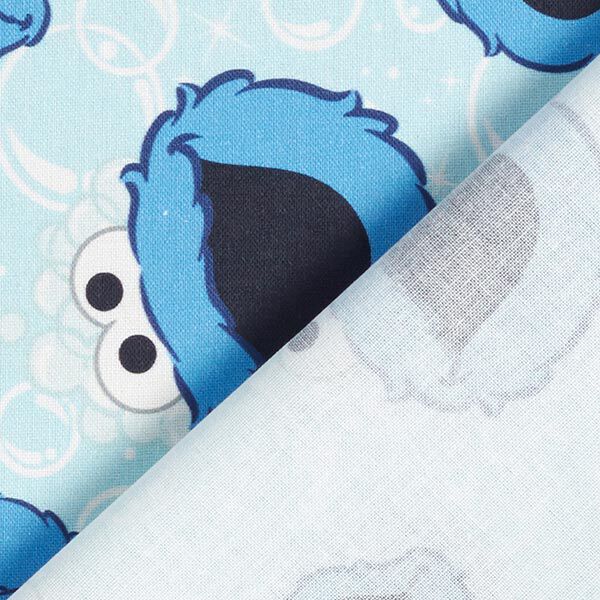 Dekostoff Cretonne Krümelmonster | CPLG – babyblau/königsblau, image number 4