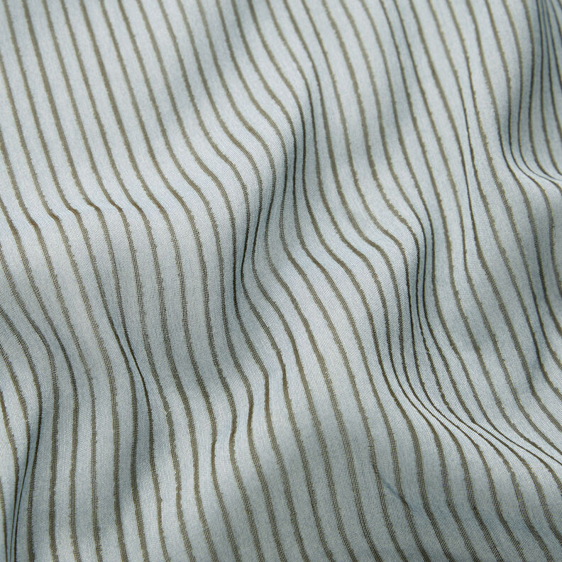 Seidenchiffon schmale Streifen – hellblau/dunkelgrau,  image number 2