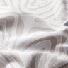 Dekostoff Halbpanama Zebramuster – silbergrau/hellgrau,  thumbnail number 2