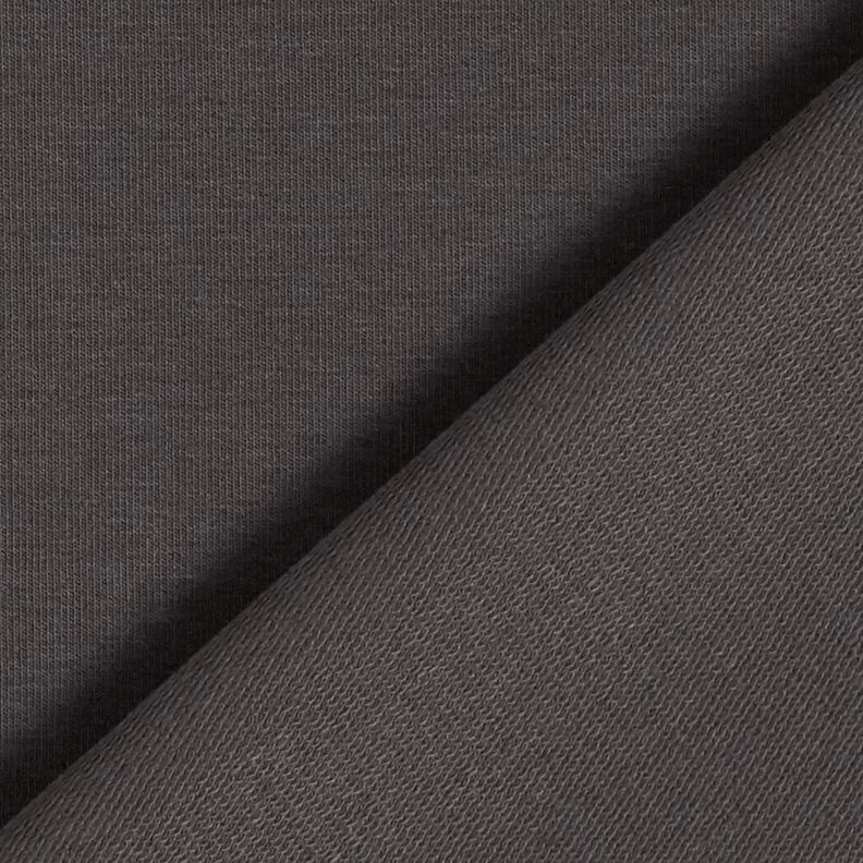 Leichter French Terry Uni – steingrau, image number 3