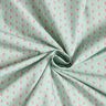 Baumwollstoff Popeline Mini Zacken – hellmint/dunkelaltrosa,  thumbnail number 3