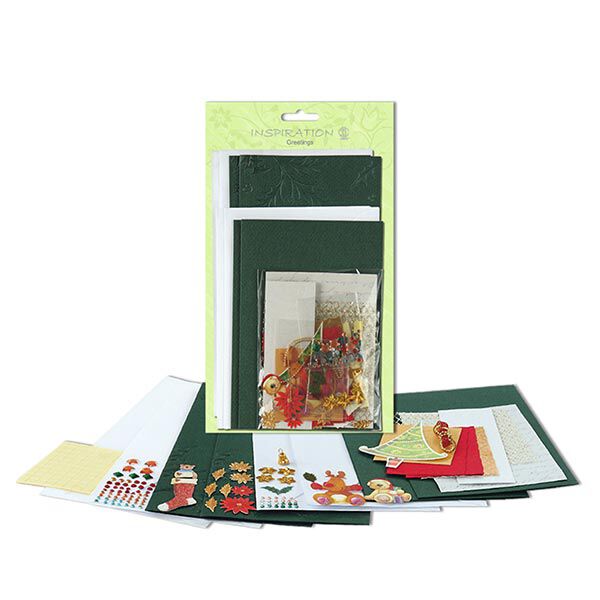 Karten-Bastelset Weihnachten – grün, image number 1