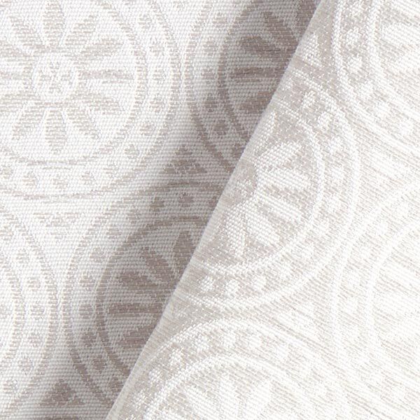 Outdoorstoff Jacquard Kreis-Ornamente – hellgrau/wollweiss, image number 4