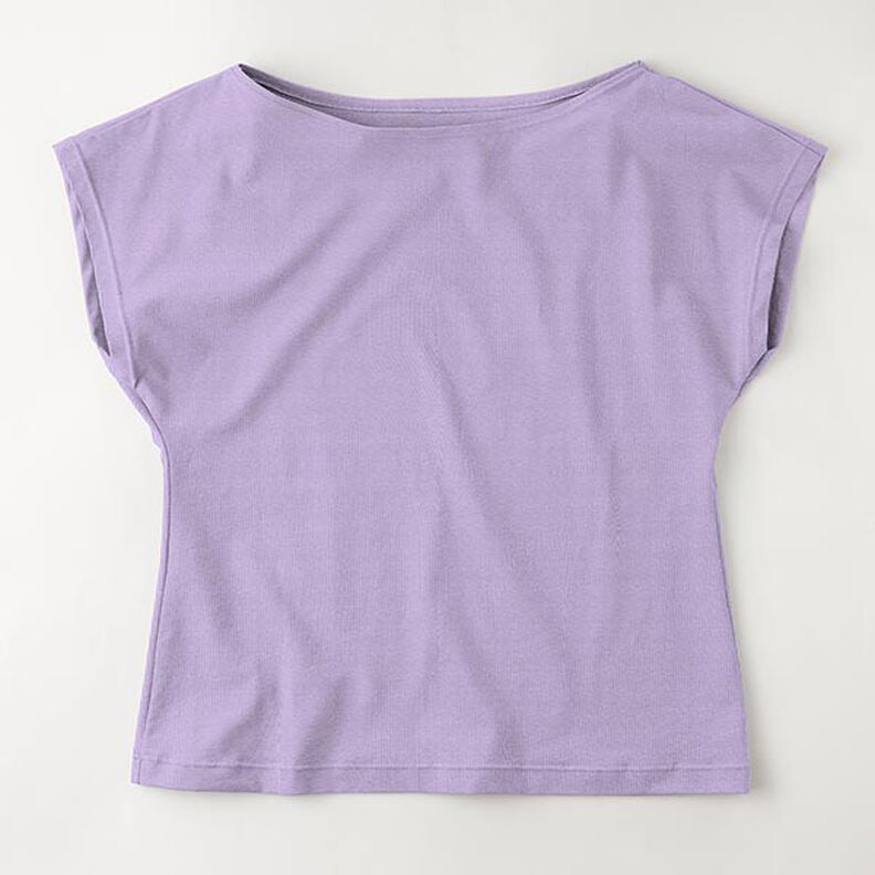 Baumwolljersey Medium Uni – flieder,  image number 8