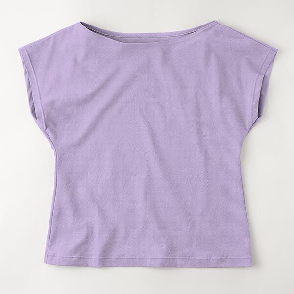 Baumwolljersey Medium Uni – pastellflieder,  image number 8