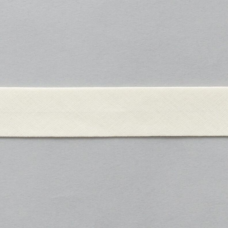 Schrägband Bio-Baumwolle [20 mm] – wollweiss,  image number 1