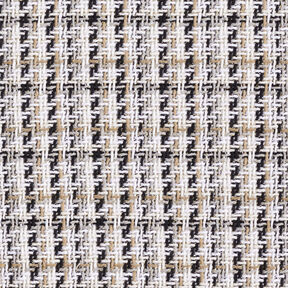 Grober Mantelstoff Glitzergarn Karo – weiss/beige, 