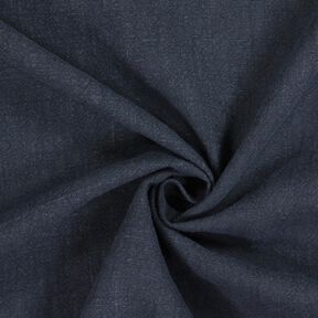 Leinenstoff Ramie-Mix stonewashed, schwere Qualität – nachtblau, 