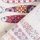 Dekostoff Canvas Sardinen – rot/natur,  thumbnail number 4