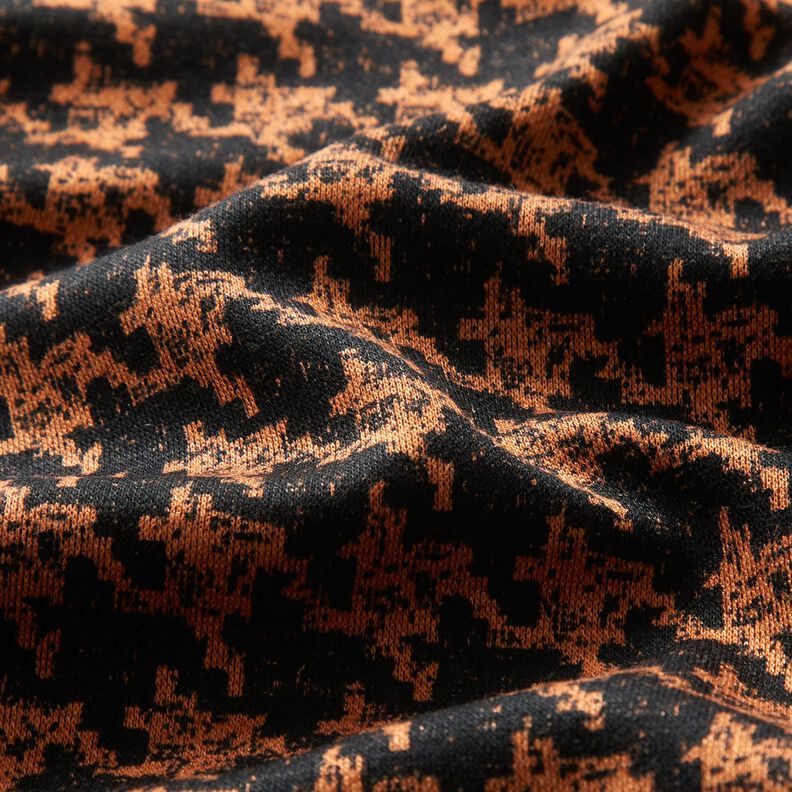 Viskosejersey – pfirsichorange/schwarz,  image number 2