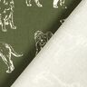 Dekostoff Canvas Hunde – dunkelpinie/creme,  thumbnail number 4