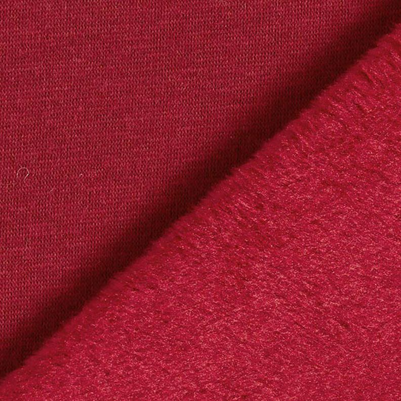 Alpenfleece Kuschelsweat Uni – karminrot,  image number 5
