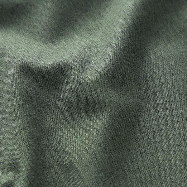 Polsterstoff feine Melange – dunkelgrün | Reststück 50cm