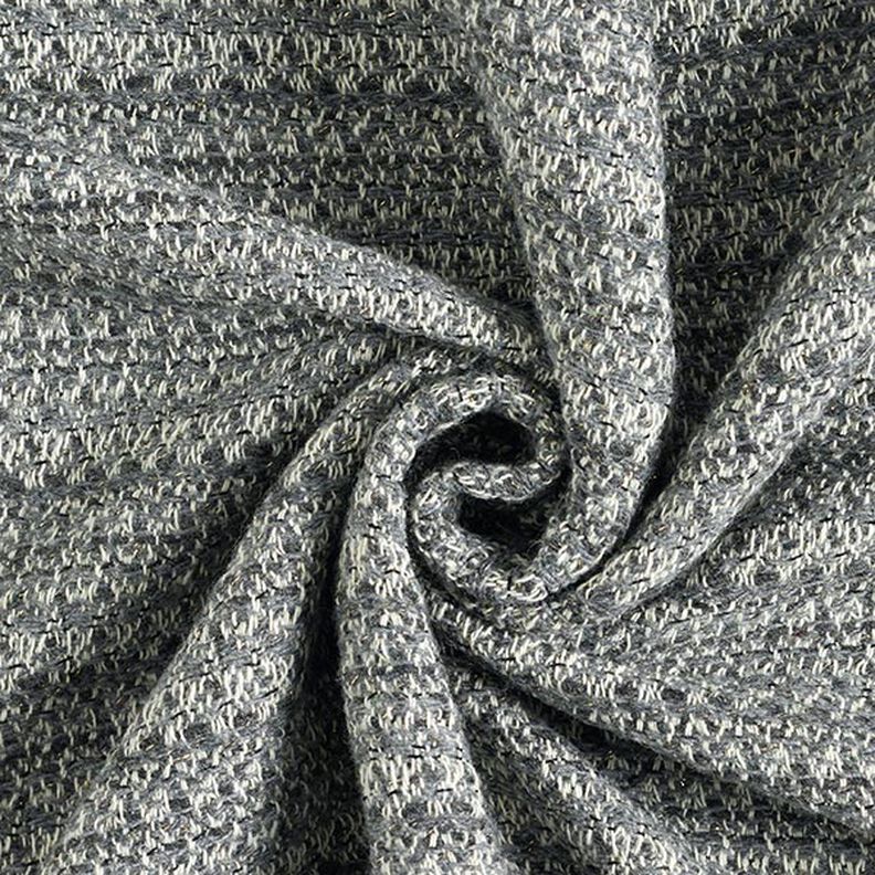 Schurwoll-Mix Lurex Melange – altsilber,  image number 4
