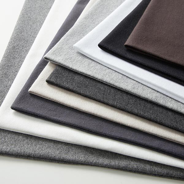 Bündchenstoff Melange – grau,  image number 7