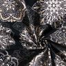 Baumwolljersey Mandalas | Glitzerpüppi – schwarz/silbergrau,  thumbnail number 3