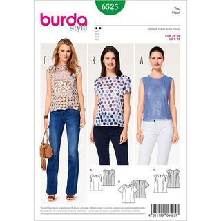 Top / Bluse | Burda 6525 | 34-46, 