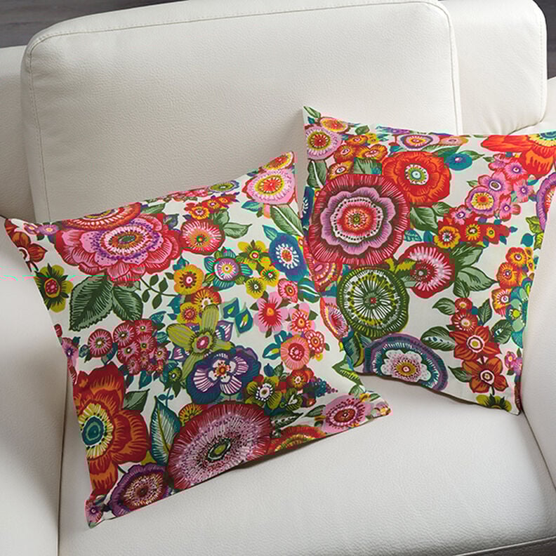 Baumwollstoff Cretonne Floral – rot, image number 8