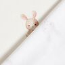 GOTS Baumwolljersey Hase mit Blume Digitaldruck – elfenbein,  thumbnail number 4