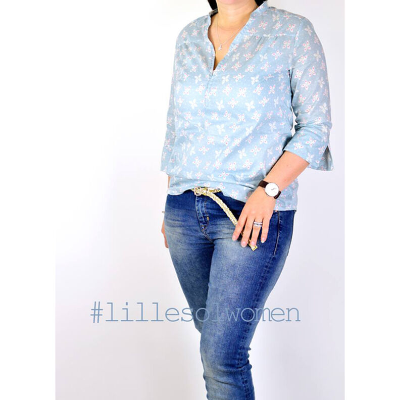 Blusenshirt Webware | Lillesol & Pelle No. 6 | 34-50,  image number 2