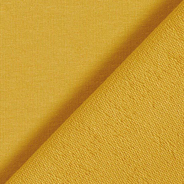 Leichter French Terry Uni – senf | Reststück 50cm