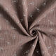 Musselin/ Doppel-Krinkel Gewebe Glitzer-Pusteblumen – maronenbraun/silber,  thumbnail number 3