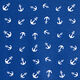 Beschichtete Baumwolle Anker – marineblau,  thumbnail number 1
