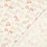 Musselin/ Doppel-Krinkel Gewebe bunte Regenbögen Digitaldruck | Poppy Fabrics – elfenbein/lachs,  thumbnail number 4