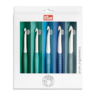Wollhäkelnadel-Set, 5-teilig [7,0 - 12,0] Ergonomics| Prym, 