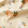Baumwollpopeline Tiere pflücken Blumen – vanillegelb,  thumbnail number 2