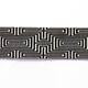 Gummiband Labyrinth  [ 3,5 cm ] – schwarz/weiss,  thumbnail number 1