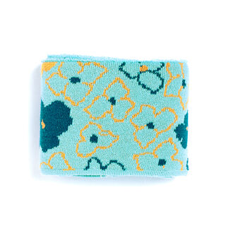 GOTS Bio Strickbündchen CUFF ME REMEMBER ME Forget-Me-Not [140 cm | 7,5 cm] | Albstoffe, 